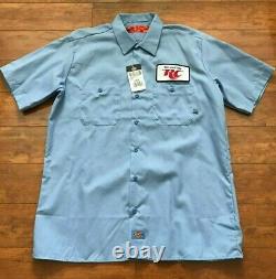 RC COLA Royal Crown Men Employee S/S Vintage Button Up Shirt L Dickies NEW TAG