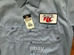 RC COLA Royal Crown Men Employee S/S Vintage Button Up Shirt L Dickies NEW TAG