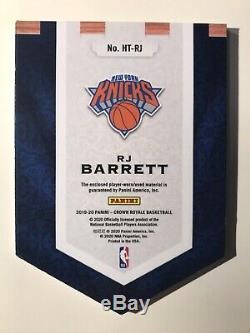 RJ Barrett Crown Royale Heir To The Throne Rookie Patch One Of One 1/1