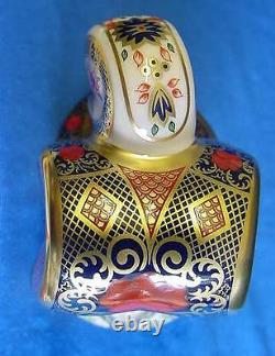 ROYAL CROWN DERBY 1128 OLD IMARI JAPAN SNAKE SERPENT PAPERWEIGHT NEW 1st QUALITY