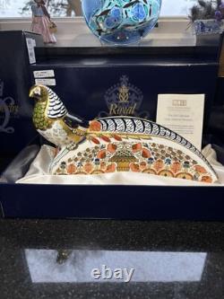 ROYAL CROWN DERBY 250th COLL LTD ED LADY AMHERST PHEASANT PAPERWEIGHT