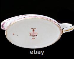 ROYAL CROWN DERBY BRITTANY Gravy Boat & Stand NEW NEVER USED made in England