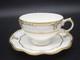 Royal Crown Derby Bone China Elizabeth (gold Trim) Footed Cup & Saucer New