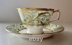 ROYAL CROWN DERBY DARLEY ABBEY FOOTED TEA CUP & SAUCER new with tags