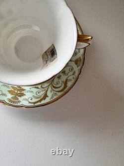 ROYAL CROWN DERBY DARLEY ABBEY FOOTED TEA CUP & SAUCER new with tags