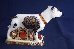 ROYAL CROWN DERBY IMARI STAFFORDSHIRE BULL TERRIER L/E 500 PAPERWEIGHT NEWithBOXED