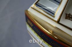 ROYAL CROWN DERBY L/E PRINCE GEORGE CHRISTENING SAILING BOAT YACHT NEWithBOXED