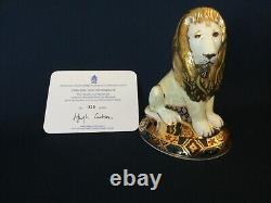 ROYAL CROWN DERBY LIMITED EDITION Heraldic lion