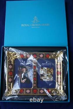 ROYAL CROWN DERBY OLD IMARI SGB DOUBLE PICTURE FRAME BRAND NEWithBOXED