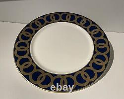 ROYAL CROWN DERBY RIVIERA DREAM NAVY BLUE 8 PLATE SET 2nd's RRP OVER £1000