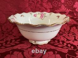 ROYAL PINXTON ROSES Royal Crown Derby Large Center Salad Serving Bowl NEVER USED