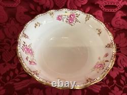 ROYAL PINXTON ROSES Royal Crown Derby Large Center Salad Serving Bowl NEVER USED