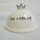 Rae Dunn Have A Royal Day Crown Queen Covered Butter/cheese Dish