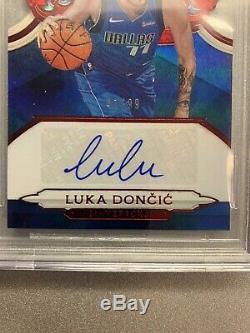 Rare! 2018 Crown Royale Luka Doncic Red Auto Rc #7 Bgs 9.5 Gem #/99 Mavs