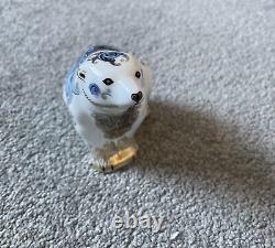 Rare Collectible Royal Crown Derby Aurora Polar Bear Limited Edition of 1500