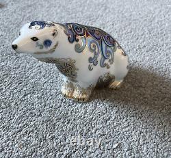 Rare Collectible Royal Crown Derby Aurora Polar Bear Limited Edition of 1500