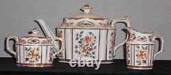 Rare! Discontinued Royal Crown Derby Honeysuckle Pattern 5 Piece Tea Set New