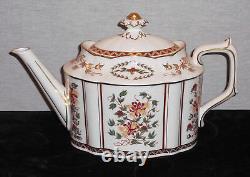 Rare! Discontinued Royal Crown Derby Honeysuckle Pattern 5 Piece Tea Set New