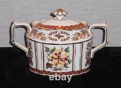 Rare! Discontinued Royal Crown Derby Honeysuckle Pattern 5 Piece Tea Set New