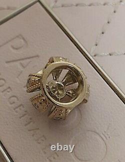 Rare Pandora 14K Gold Royal Crown Bead with Diamonds 750453D
