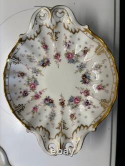Rare Royal Crown Derby Antoinette Footed Sweet Dish in Bone China