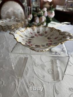 Rare Royal Crown Derby Antoinette Footed Sweet Dish in Bone China