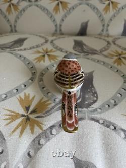 Rare Royal Crown Derby Bearded Tit Paperweight. Gold Stopper. Boxed. Pristine