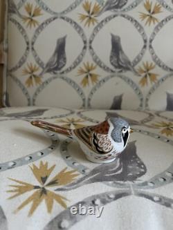Rare Royal Crown Derby Bearded Tit Paperweight. Gold Stopper. Boxed. Pristine