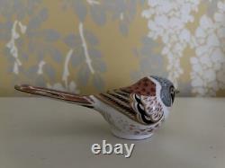 Rare Royal Crown Derby Bearded Tit Paperweight. Gold Stopper. Boxed. Pristine