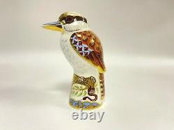 Rare Royal Crown Derby Kookaburra Paperweight Gold Stopper AVC