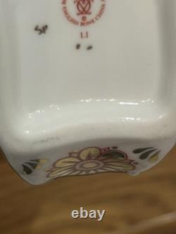Rare set of Royal Crown Derby Imari Mythical Creatures candle holders