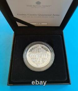 Reduced Brand New Silver Proof 2021 Royal Mint 2 Oz Gothic Crown Elizabeth II