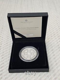 Reduced Brand New Silver Proof 2021 Royal Mint 2 Oz Gothic Crown Elizabeth II