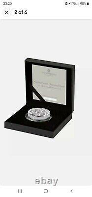 Reduced Brand New Silver Proof 2021 Royal Mint 2 Oz Gothic Crown Elizabeth II