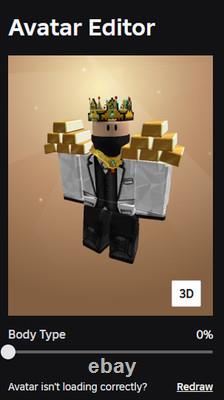 Roblox 8-Bit Royal Crown LIMITED 39K Value Rare Item Fast Trade