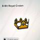 Roblox 8-bit Royal Crown Virtual Collectible Digital In-game Item