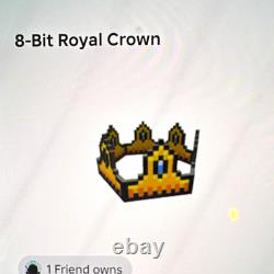 Roblox 8-Bit Royal Crown Virtual Collectible Digital In-Game Item