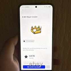 Roblox 8-Bit Royal Crown Virtual Collectible Digital In-Game Item