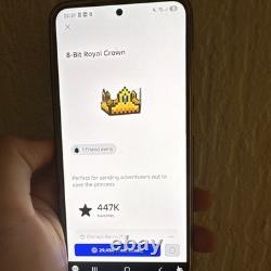 Roblox 8-Bit Royal Crown Virtual Collectible Digital In-Game Item