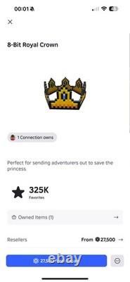 Roblox Digital Items Bundle Includes 8-Bit Royal Crown Fast Delivery