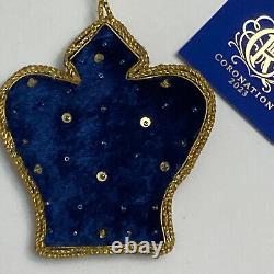 Royal Collection Trust King Charles III Coronation Crown Blue Ornament HM CR New