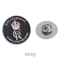 Royal Crown Coronation Lapel Pin Badge King Charles III Metal Brooch British