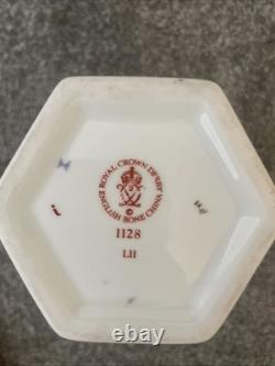 Royal Crown Derby 1128 Imari Hexagon Spill Vase
