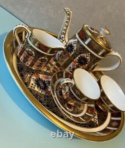 Royal Crown Derby 1128 Old Imari Miniature Tea Set 1st Quality