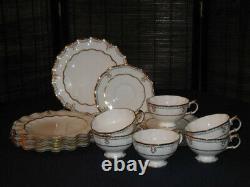 Royal Crown Derby 18 pc Lombardy A 1127 6 Cups + 6 Saucers + 6 Cake Plates