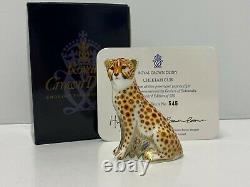 Royal Crown Derby 1st Quality Cheetah Cub Paperweight (545)