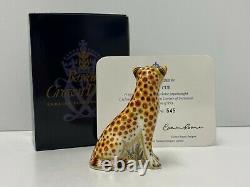 Royal Crown Derby 1st Quality Cheetah Cub Paperweight (545)