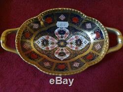 Royal Crown Derby 1st Quality Melbourne Old Imari Tray with Solid Gold Band