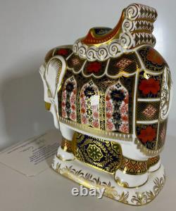 Royal Crown Derby 1st Quality Old Imari L/S Harrods Elephant Paperweight