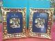 Royal Crown Derby 1st Quality Old Imari Solid Gold Band Picture Frame Large Pair